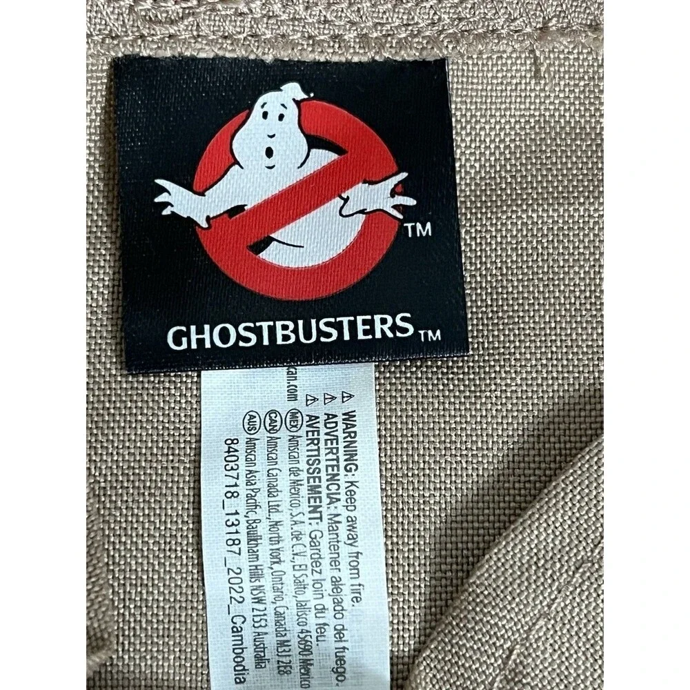 Ghostbusters Adult Costume Plus Sz 2XL Jumpsuit,Proton Pack Backpack Wand Unworn